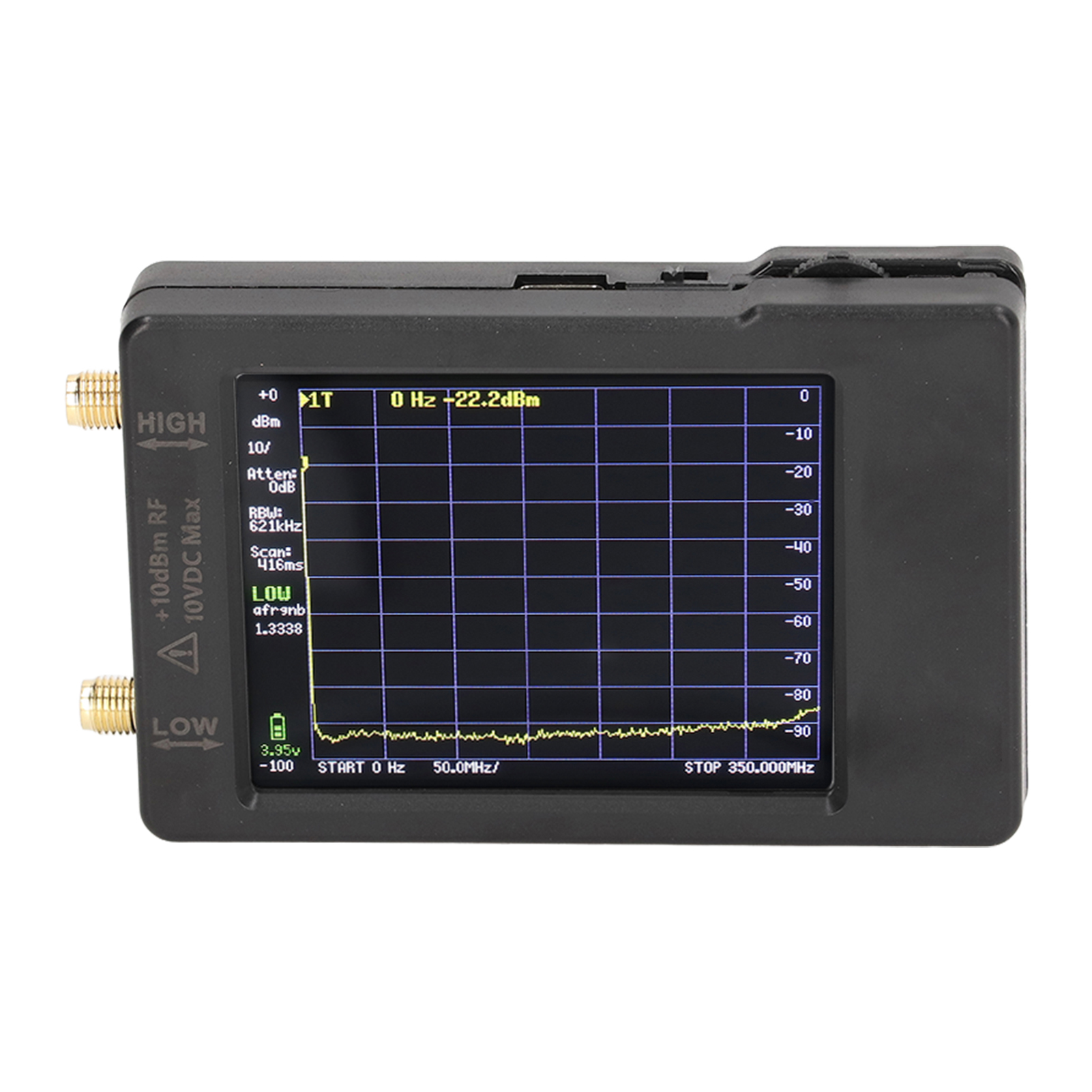 Tragbarer 2,8-zoll-spektrumanalysator, Antennenmessgerät Für 100 Khz–350 Mhz Und 240 Mhz–960 Mhz, Touchscreen-hf-testgerät, Elektronisches Diagnosewerkzeug.