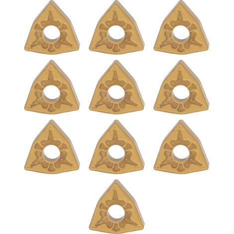 Satz Mit 10 Hartmetall-dreheinsätzen Für Stahl, Cnc-schneidwerkzeugsatz Für Metallteile.