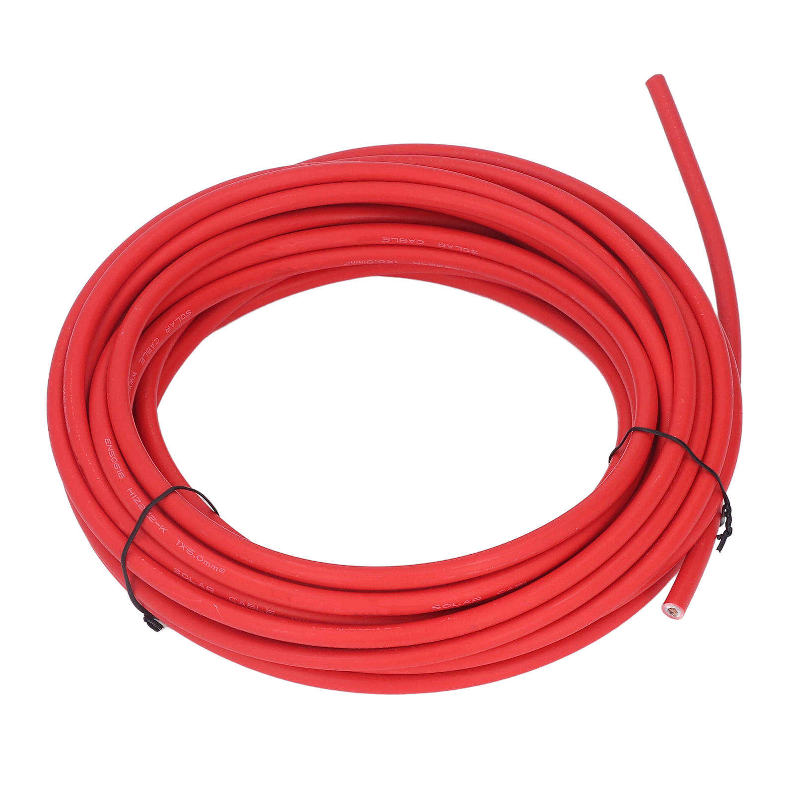 6 Mm² Doppelt Isoliertes Xlpe-verzinntes Kupfer-solarkabel, 50 M/164 Ft Rotes Photovoltaik-verlängerungskabel Für Solarmodule