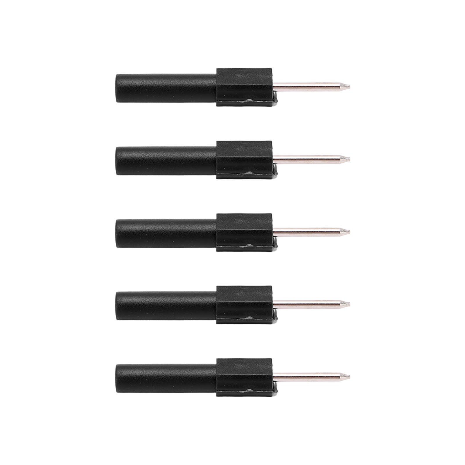 5-teiliges Set: Einziehbare Prüfspitze Für Drahtdurchdringung, 4-mm-bananenbuchse Für Multimeter, Elektrische Diagnosesonde, Isolierte Durchdringungsnadel, Schwarz