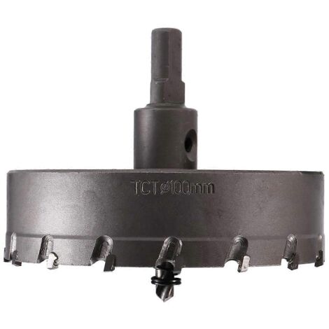 100-mm-lochsäge Aus Hartmetall, Verlängerte Lochsäge Für Metall, Eisen Und Holz
