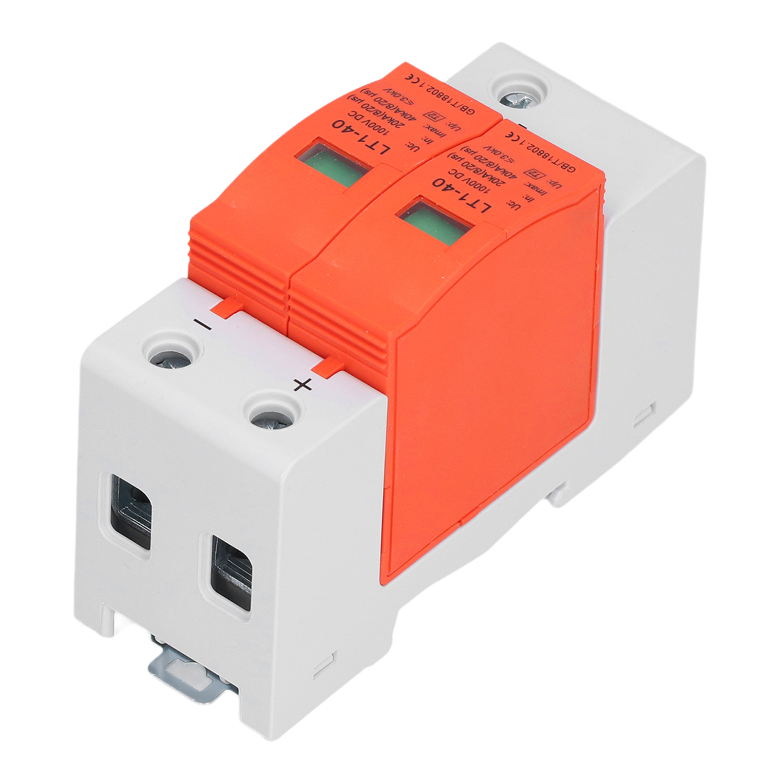 2p Dc 40ka 1000v Lt1-40 Überspannungsableiter Für Photovoltaik-überspannungsschutz, 20-40ka Überspannungsableiter, Solarschutzgerät, Pv-modul.