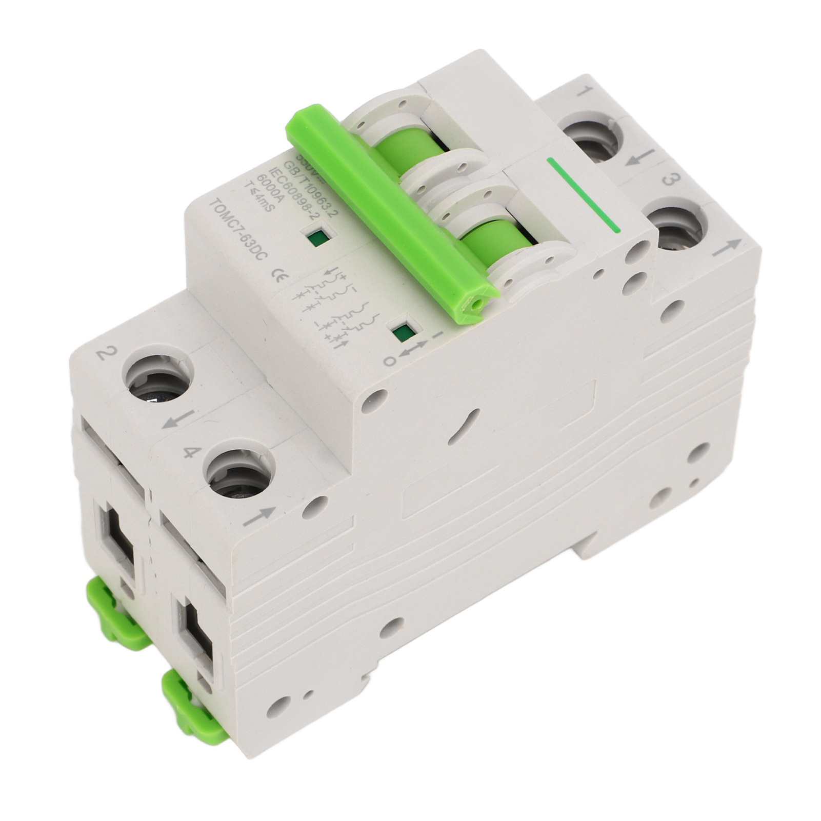 Miniatur-dc550v 40a 2p-leistungsschalter, Thermomagnetischer Abschaltschalter Für Photovoltaik-solaranlagen, Schaltungsschutz.