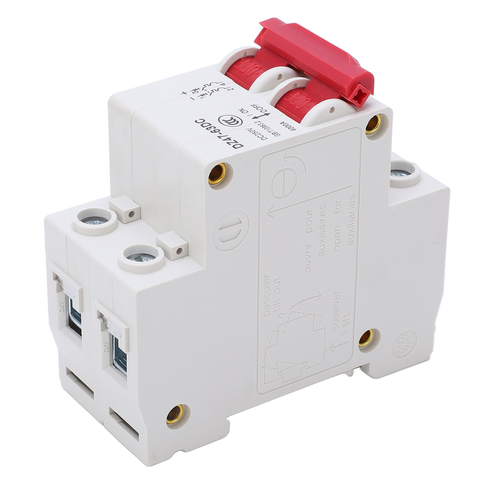 2-poliger Photovoltaik-leistungsschalter, Dc 250 V, 10 A, Abschaltvermögen 4000 A, Solarschutz Für Haus Und Büro