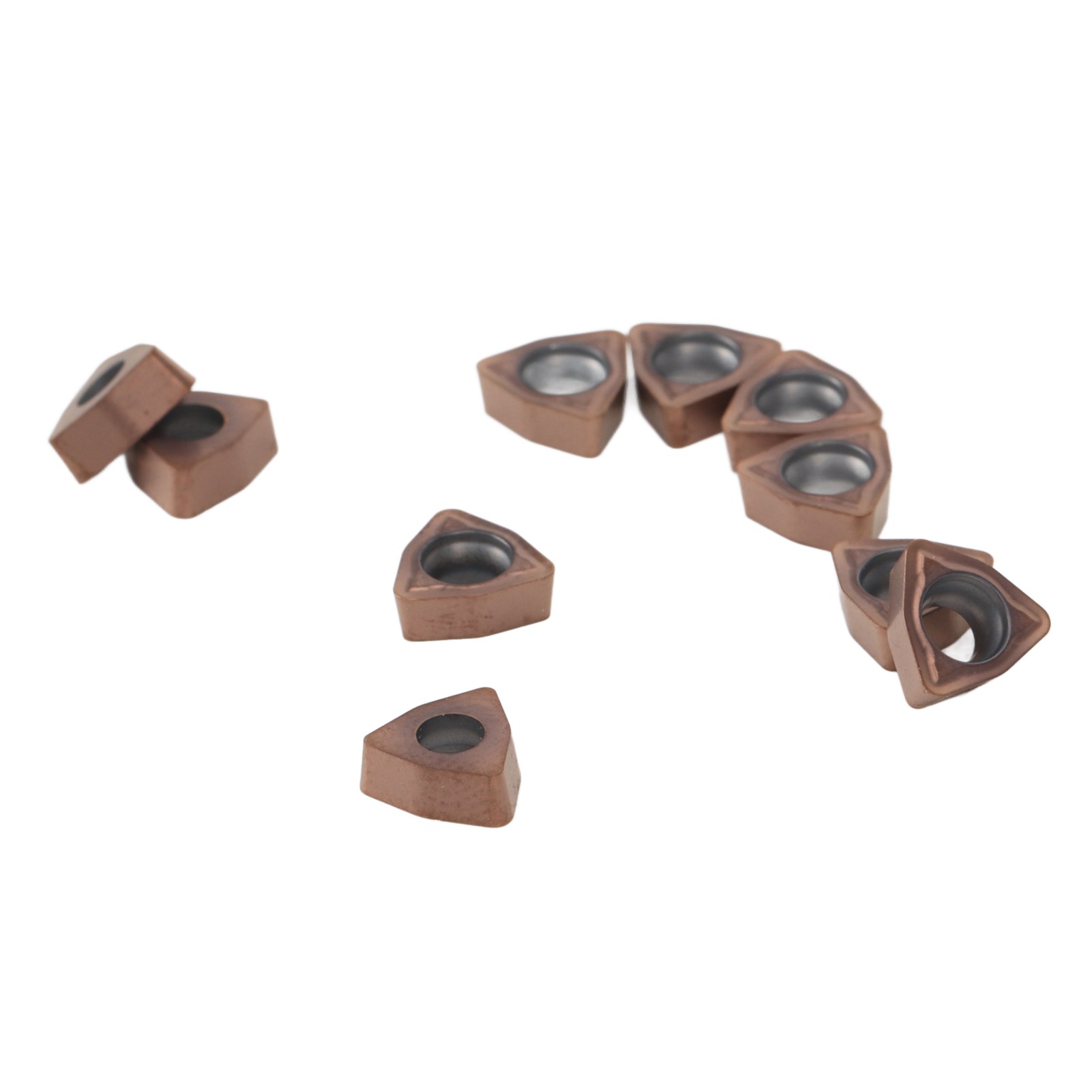 Packung Mit 10 Wcmx030208fn Hartmetall-wendeschneidplatten, Cnc-drehwerkzeugen, Ersatzfräsern, Schneidklingen Für Metalldrehmaschinen, Frässet