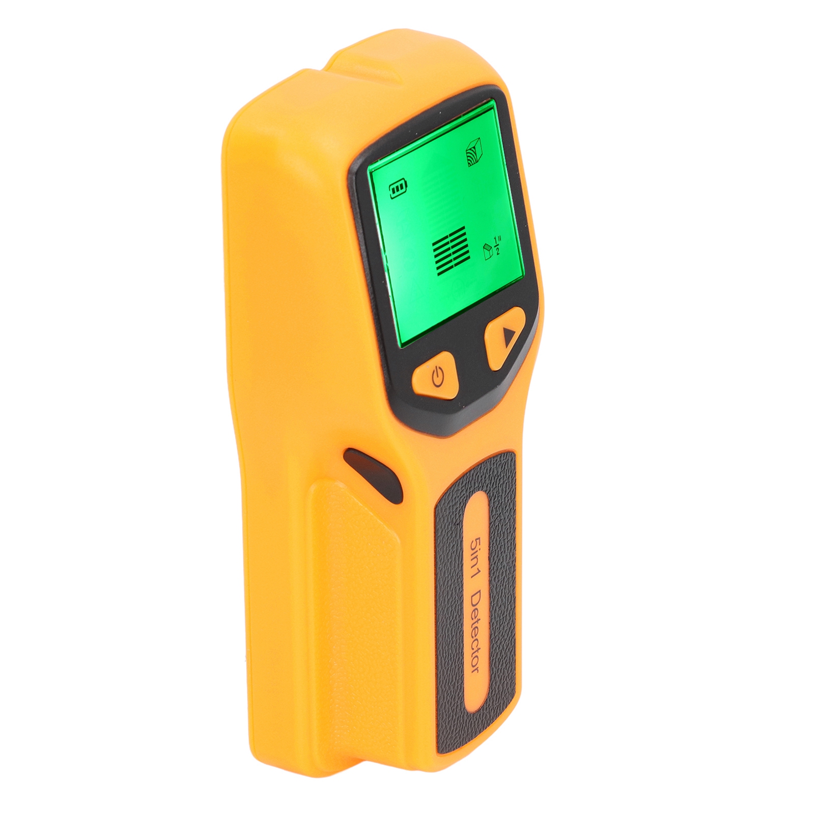 5-in-1 Wandbalkensucher, Balkenscanner Mit Hd-lcd-bildschirm, Erkennt Holz, Stromkabel, Metall, Mitte Und Rand, Gelb