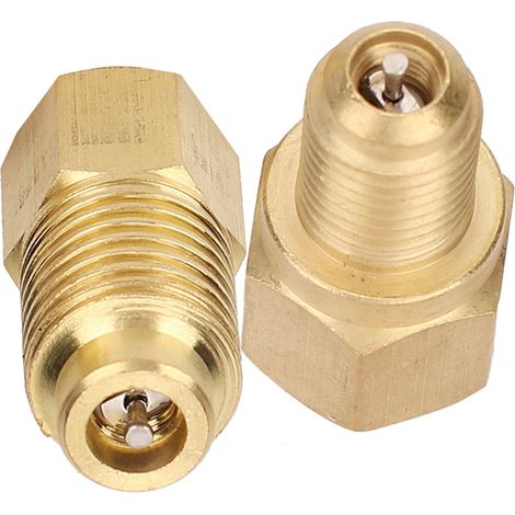 2 Adapter 1/4 Sae Auf 1/2 Acme Für R134a Kfz-klimaanlagen, Kupplungsverschraubungen