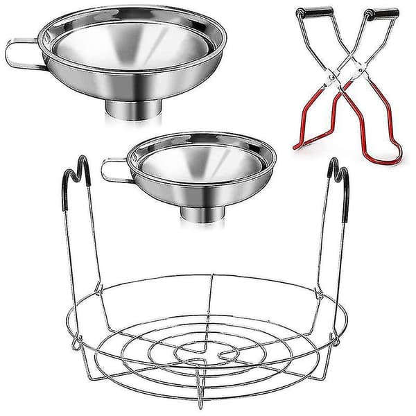 4-teiliges Einmachset, 1 Einmachständer + 1 Einmachzange + 2 Einmachtrichter, Einmachzubehör[ht]
