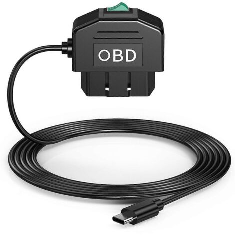 Obd-verkabelungssatz Für Dashcam, Mit Obd-kabel Für Dashcam 12-24v Auf 5v/3a