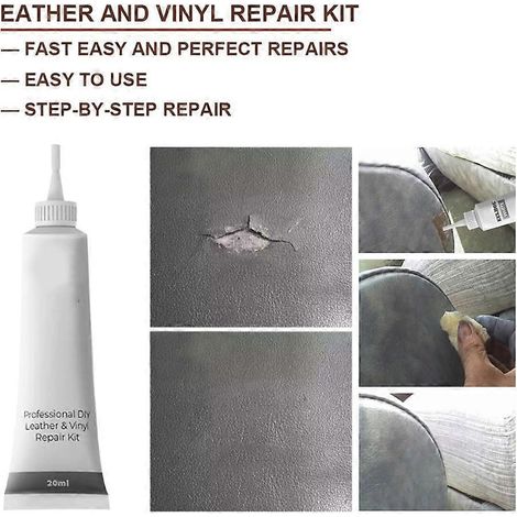 Pu-leder-reparaturgel (20 Ml) Für Autositze – Mehrzweckgel Zur Reparatur Von Kratzern Auf Pu-leder – Langlebig Und Vielseitig