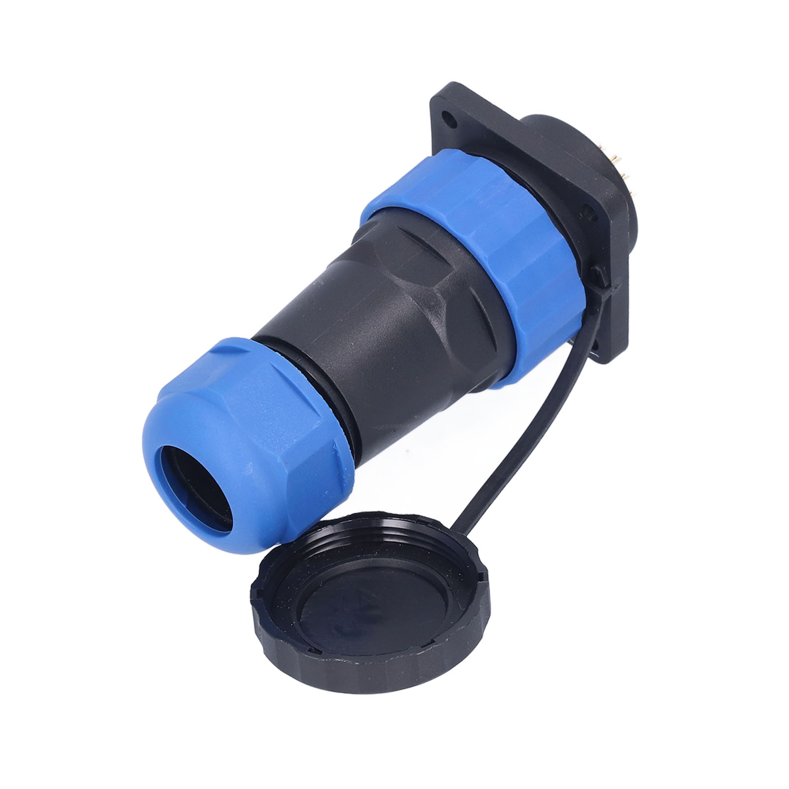 Wasserdichter Schraubstecker Mit Vierkantflansch, 4-poliger Flugzeugstecker, 250v 5a Wechselstromversorgung, Modell Sp2826, Für Elektrische Verkabelung.