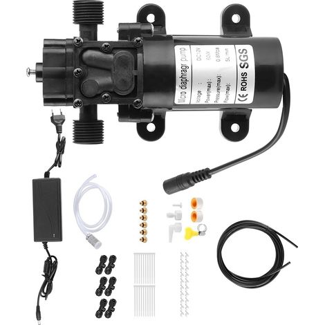 Elektrisches Niederdruck-sprühsystem Mit 6 Düsen (6 M) Für Garten, Gewächshaus Und Außeneinsatz (eu-stecker 110-240 V).