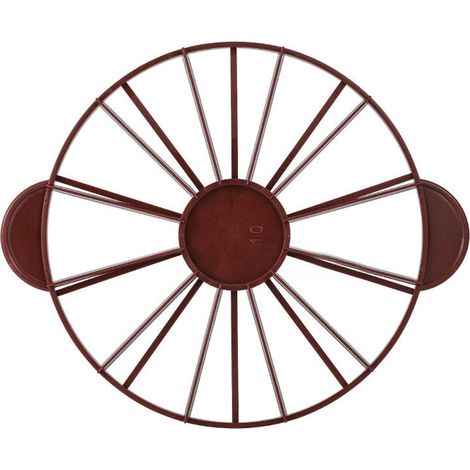Lebensmittelechter Runder Kuchenportionierer Für 10/12 Kuchenstücke, Gleichmäßiger Scheibenschneider, Brotteiler, Backwerkzeug, Dunkelrot (braun), 126 G/4,4 Oz (280)