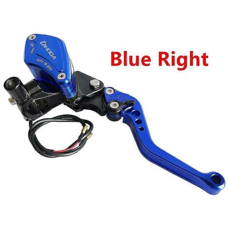 1 Stück, 22 Mm (7/8") Hydraulischer Kupplungshebel Für Motorradlenker, Brems-/kupplungs-hauptzylinder Für Yamaha, Kawasaki, Suzuki Und Honda - Rechts Blau