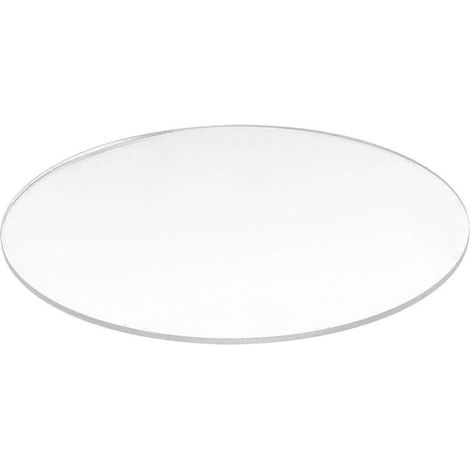 Runde Scheibe Aus Transparentem Spiegelacryl, 3 Mm Dick, Durchmesser: 60 Mm