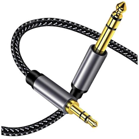 6,35 Mm Auf 3,5 Mm Klinken-aux-kabel Für Elektronisches Keyboard Und Gitarre (siehe Abbildung)