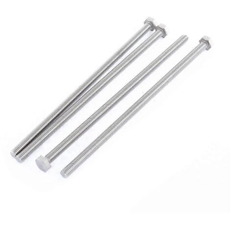 Vollgewindete Sechskantschrauben Aus Edelstahl M6 X 150 Mm, 4er-packung