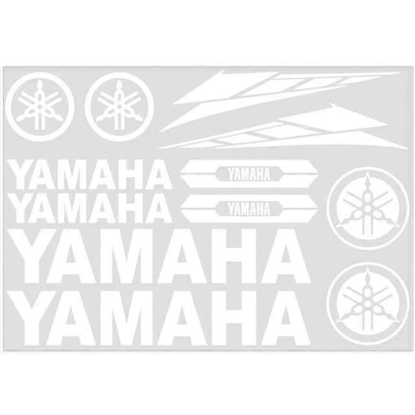 Für Yamaha Motorsykkel Klistremerke Logo Tank Aufkleber Bilfolie[sz] White