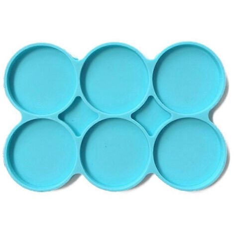 Runde Diy-epoxidharzform Für Untersetzer, Silikontabletts, Flüssigkeiten, Künstler-teemattenform