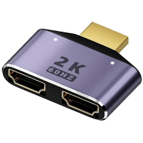 Hdmi-splitter Mit 1 Eingang Und 2 Ausgängen, 2k-splitter Für Full Hd 1080p 3d