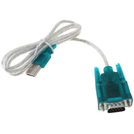 Schwarzes Usb-zu-rs232-(db9)-seriell-adapterkabel, Pc-standard