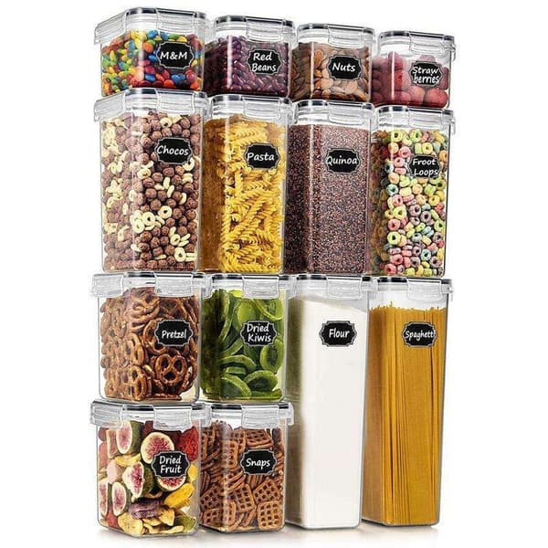 [yd]14er-pack Vorratsgläser – Luftdichte Gläser Mit Deckel – Transparentes Set