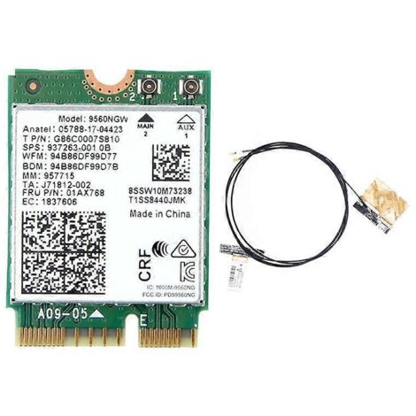 9560ngw Wlan-karte + 802.11ac M.2-antenne Cnvi Wireless-adapter 9560ngw