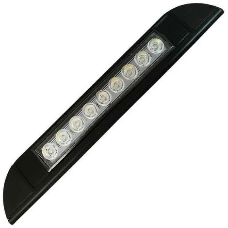 9-led-markisenleuchte, 12 V/24 V, Wasserdicht, 256 Mm, Schwarz