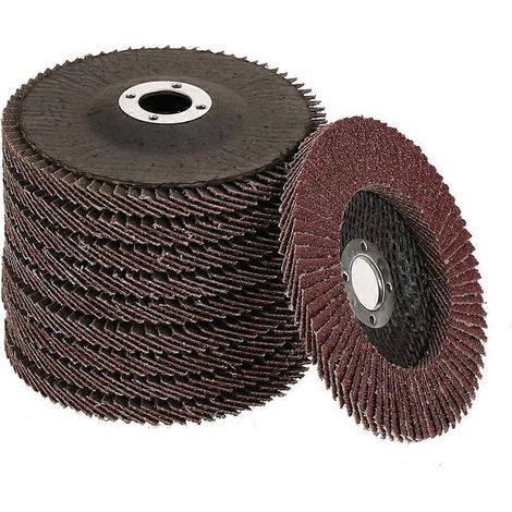 10 Schleifscheiben, Körnung 60, Polierscheiben, Fächerscheiben, 100 X 6 X 16 Mm