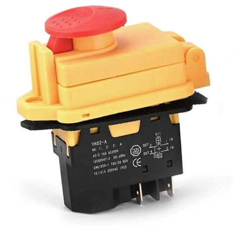 Yh02-a 250v Elektromagnetischer Schalter, 4-poliger Startknopf Für Maschinen--