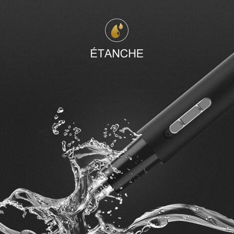 Schwarzer Ohr- Und Nasenhaartrimmer, Professioneller, Per Usb Aufladbarer Haartrimmer, Schmerzfrei Für Damen Und Herren, Gesichtshaartrimmer Für Männer, Wasserdichte Klinge