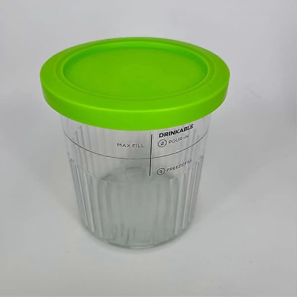 4er-pack Ninja Creami Deluxe Ersatzbehälter Und -deckel, Kompatibel Mit Nc501 Nc500-s-fx-[bems] Grün Einzeln