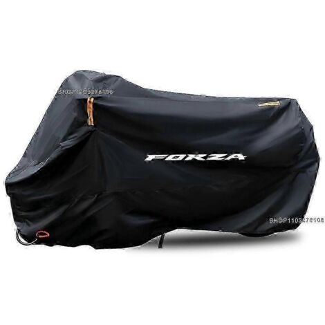Wasserdichte Und Staubdichte Motorradabdeckung, Uv- Und Regenbeständig, Für Honda Forza 125, 250, 300, 350 Und 750-s (150 Cm) – Schwarz