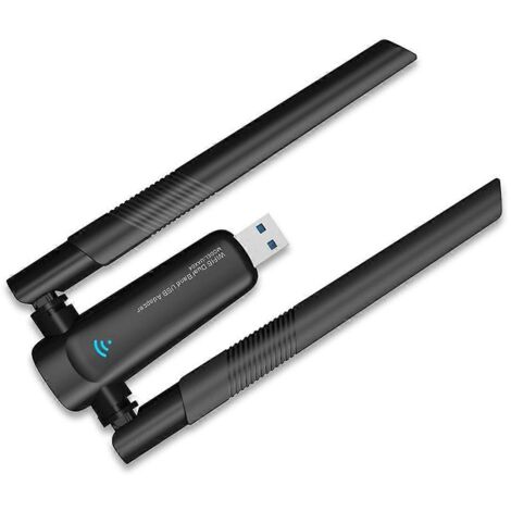Usb Wifi 6 Adapter, 1800 Mbps, 5g/2.4 Ghz Network Card, High-gain Antenna