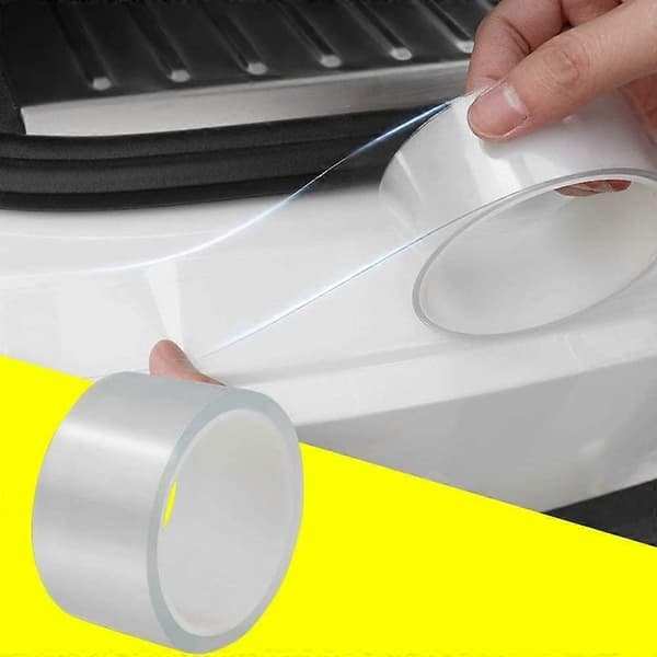 【nx】stoßstangenschutz, Einstiegsleistenschutz, Felgenschutz - 10 M Transparenter Gummistreifen, Kompatibel Mit Autos (5 Cm X 10 M)