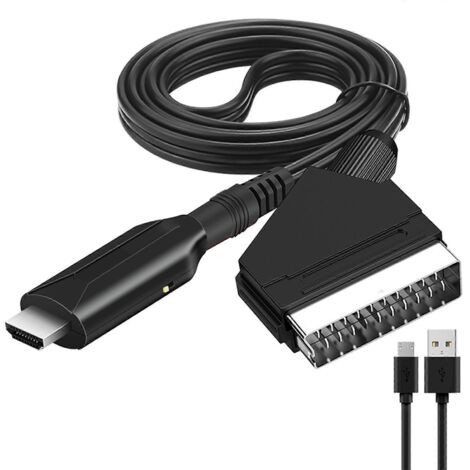 Tragbarer Scart-zu-hdmi-konverteradapter Für Fernseher Und Dvd-player