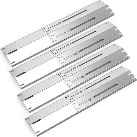 4er-pack Universal-kochplatten (34 X 53,3 Cm), Verstellbare Teile, Passend Für Die Meisten Gasgrillmodelle, Universeller Ersatz Für Diffusoren