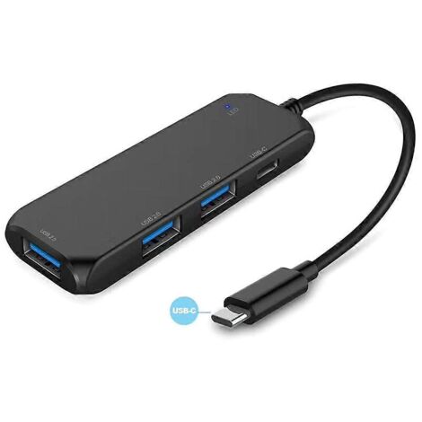 Usb-typ-c-hub/splitter Für Computer Und Smartphone, Mehrfachsteckdose, 1x Pd + 2x Usb 2.0