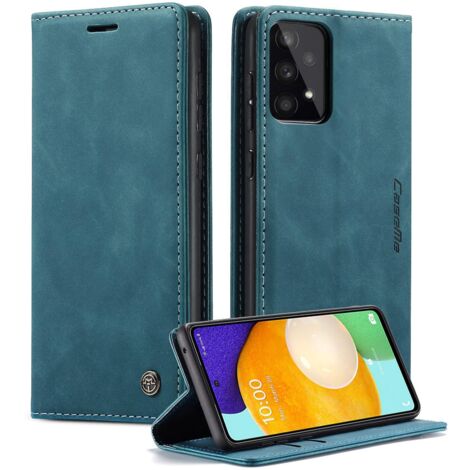 Blau-grün, Caseme Hülle Für Samsung Galaxy S22 5g Premium Pu-lederhülle Magnetische Brieftasche Schutzhülle Für Samsung Galaxy