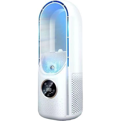 Tragbarer Ventilator Mit Befeuchtungs- Und Verdunstungskühlungsfunktion – Leise, 3 Einstellbare Geschwindigkeitsstufen, Ideal Für Büro, Schlafzimmer Oder Kleine Räume, Betrieben Mit