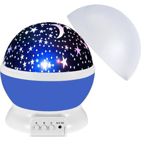 Nachtlicht Für Kinder, Sternenhimmel-projektor, Buntes Nachtlicht, Nebel-sternenprojektor, 360°-drehung, Farbwechsel