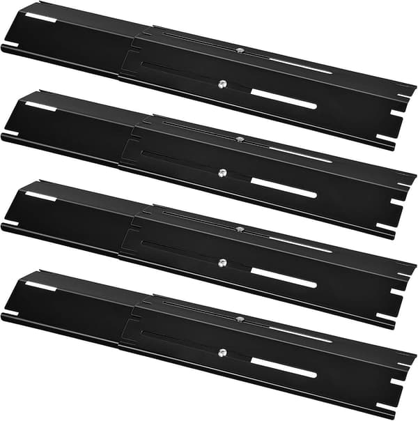 Verstellbares Hitzeverteiler-set, Kompatibel Mit Gasgrills – 4-teilig, Plattendurchmesser 30–53 Cm, Universell Passend
