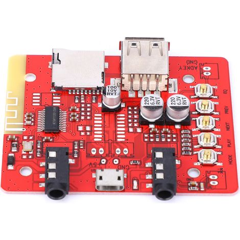 5v Wifi-funkaudioempfängermodul, Kompatibel Mit Bluetooth, Usb Und Tf-karten.
