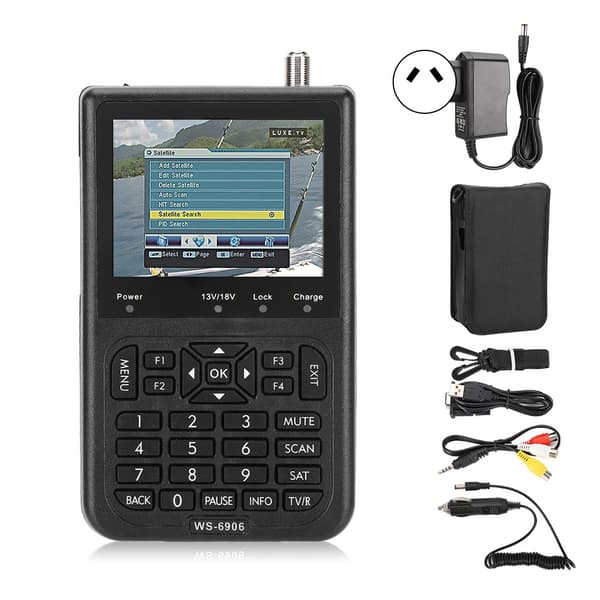 Satlink Ws 6906 Digitaler Satellitensignalumschalter 3,5-mm-display Mit Lcd-anzeige, 100 V, 240 V, Australischer Stecker