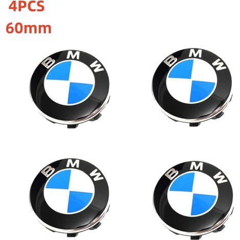 Nuria - Bmw 60mm Wheel Hubcap - Wheel Center Cap - Suitable For Replacing Bmw Hubcaps - Classic Blue And White