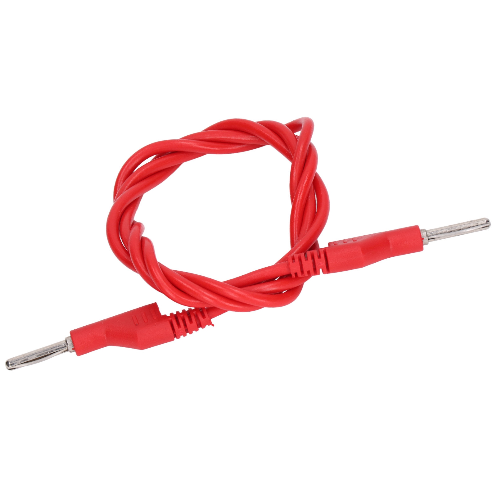 4-mm-testkabel (stecker-stecker), Stapelbarer Bananenstecker Mit Pistolengriff, Hochspannungsleitung J.70023 Rot