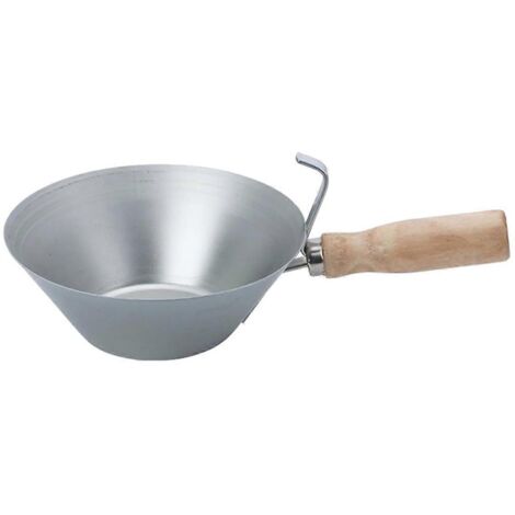Robuste Gipswannen Aus Metall Mit Holzgriffen, Für Trockenbau- Und Putzarbeiten.