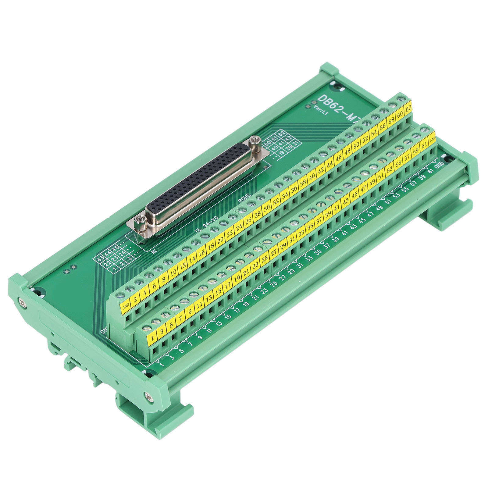 3-reihiger Stecker-/buchsen-adapter, Breakout-modul, Dc 60v, Db62-g7