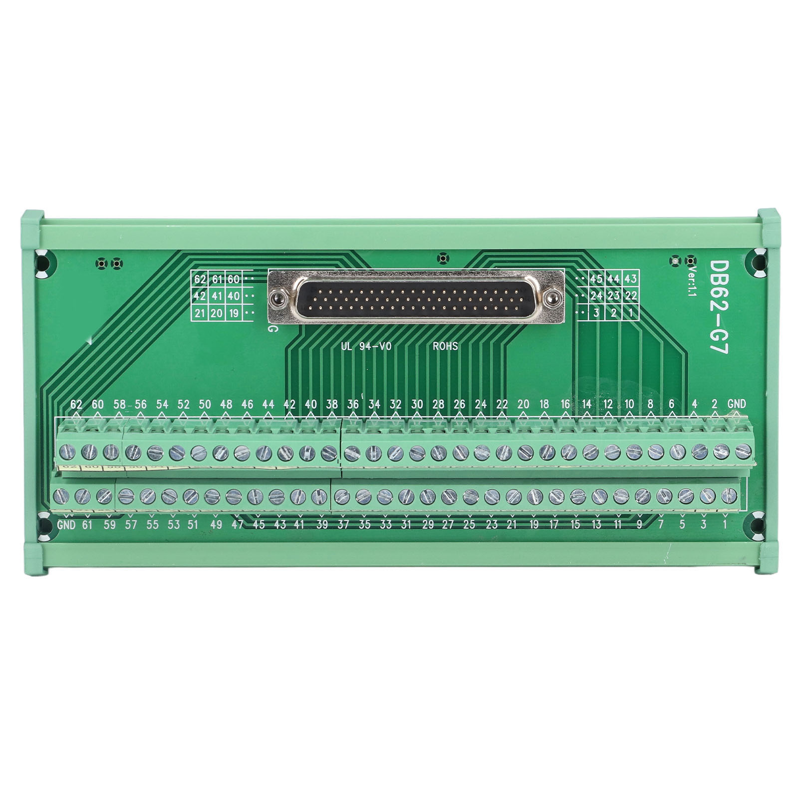 3-reihiger Stecker/buchse-schnittstellenstecker, Schraubklemmenblockadapter, Dc 60v Db62-m7 Verteilermodul