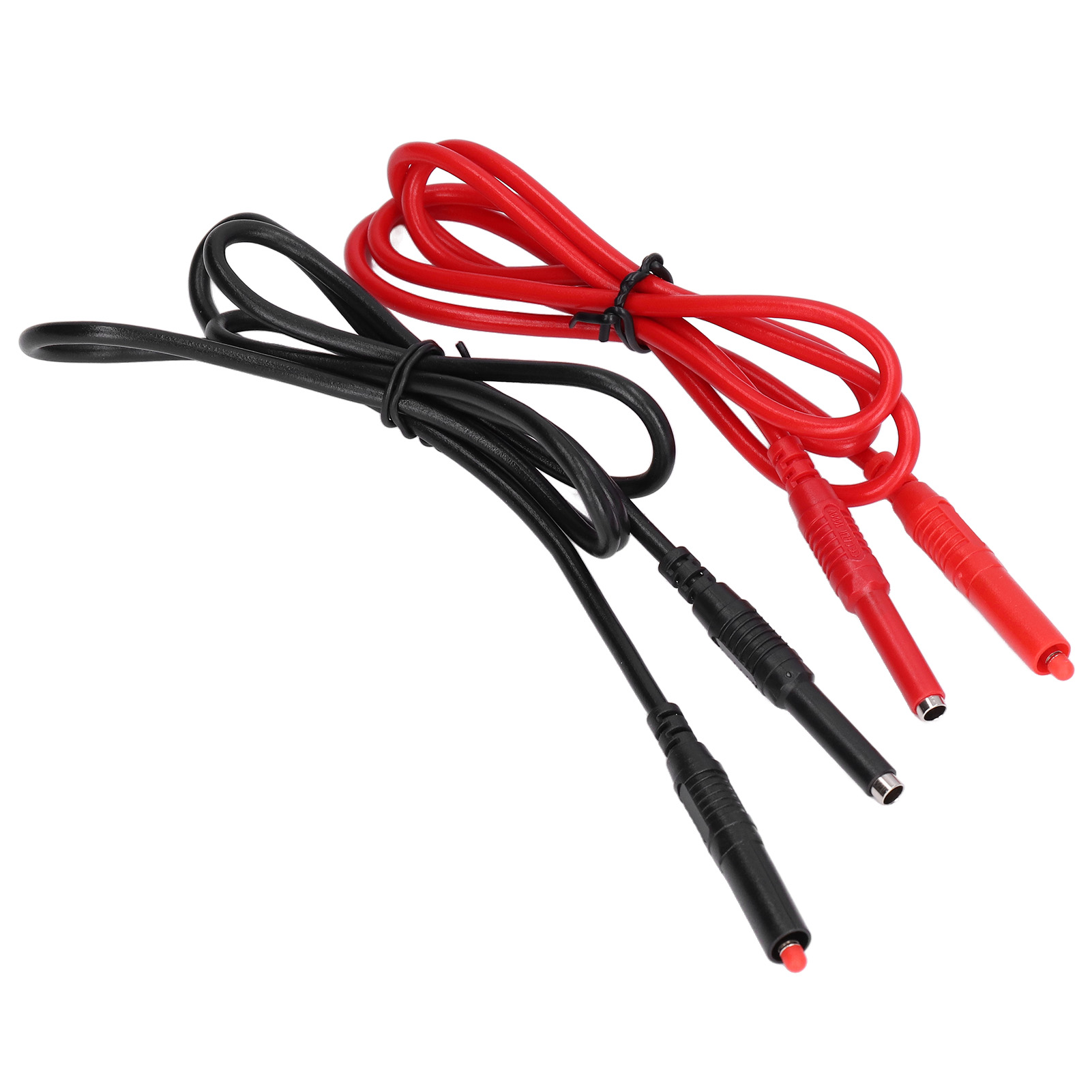 4er-pack Stapelbare 4-mm-bananenstecker-messleitungen (stecker-stecker) Für Multimeter, Elektrische Messleitungen, Hochwertige Steckverbinder, Prüfspitzen-set